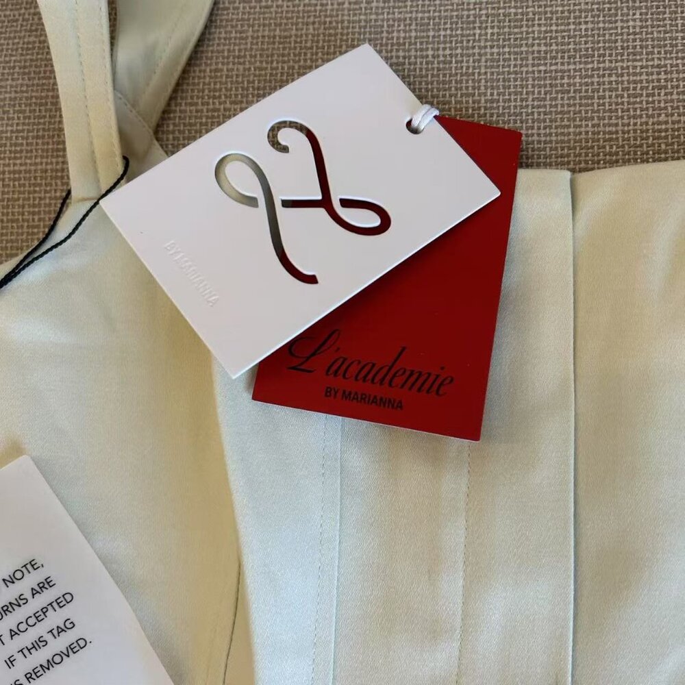 L'Academie Cream Mini Dress - Picture 8 of 15